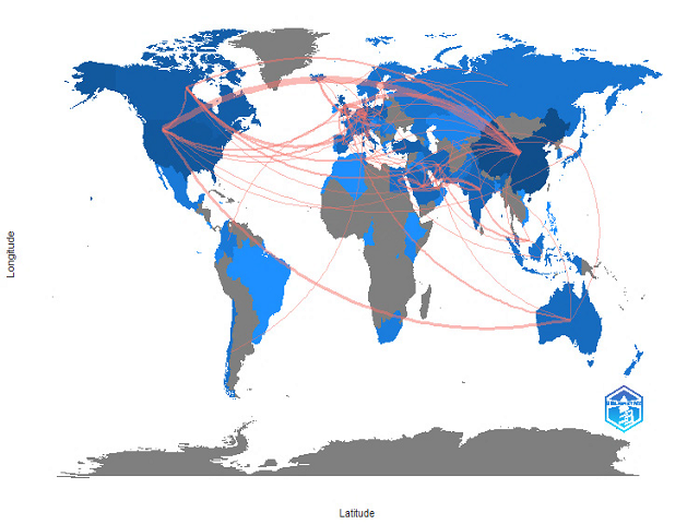 Country Collaboration Map.